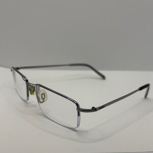 Alberto Romani Eyeglasses Frames AR 705 GM Shiny Silver 54-17-135 used